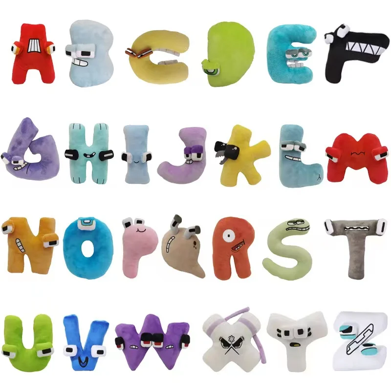 Set 26 Alphabet Lore But Are Plush Toy Stuffed Animal Plushie Doll