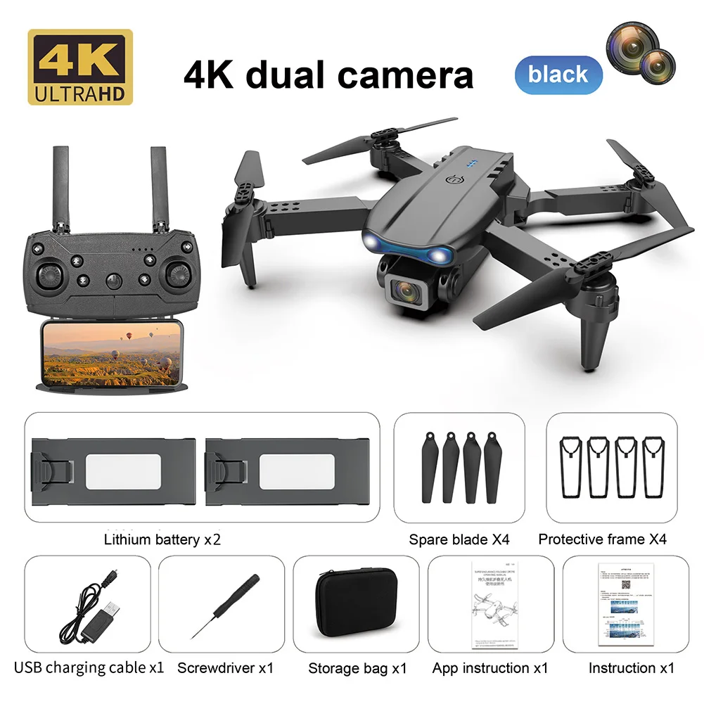 remote control helicopter WLR/C 4K HD Camera FPV 2.4GHz 4CH E99 K3 Pro Foldable 6-Axis RC Drone Quadcopter with Battery helicopter remote control helicopter RC Helicopters