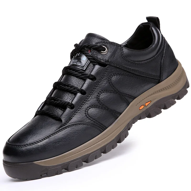

2024 AE HOT Selling Smooth Surface Black Brown Shoes Business Style Double-layer Cow-leather Boots High Quality Zapatos Hombre