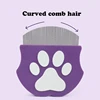 Pet Grooming Comb - Flea Comb for Cats & Dogs, Curved Design for Face & Body, Mini Detangling Brush for Pets 5