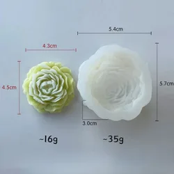 Large Peony Silicone Mold for Creative DIY Candle and Soap Making (Small)
