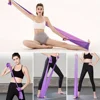Three sets of yoga resistance bands, TPE elastic stretching bands with four resistance levels, and exercise equipment for fitnes 5
