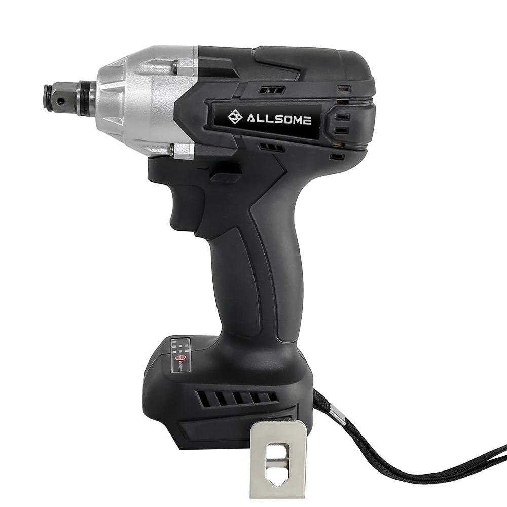 Allsome 21V 무선 임팩트 렌치 400Nm 브러시리스 모터 리튬 이온 충전식 전기 렌치 전동 공구 