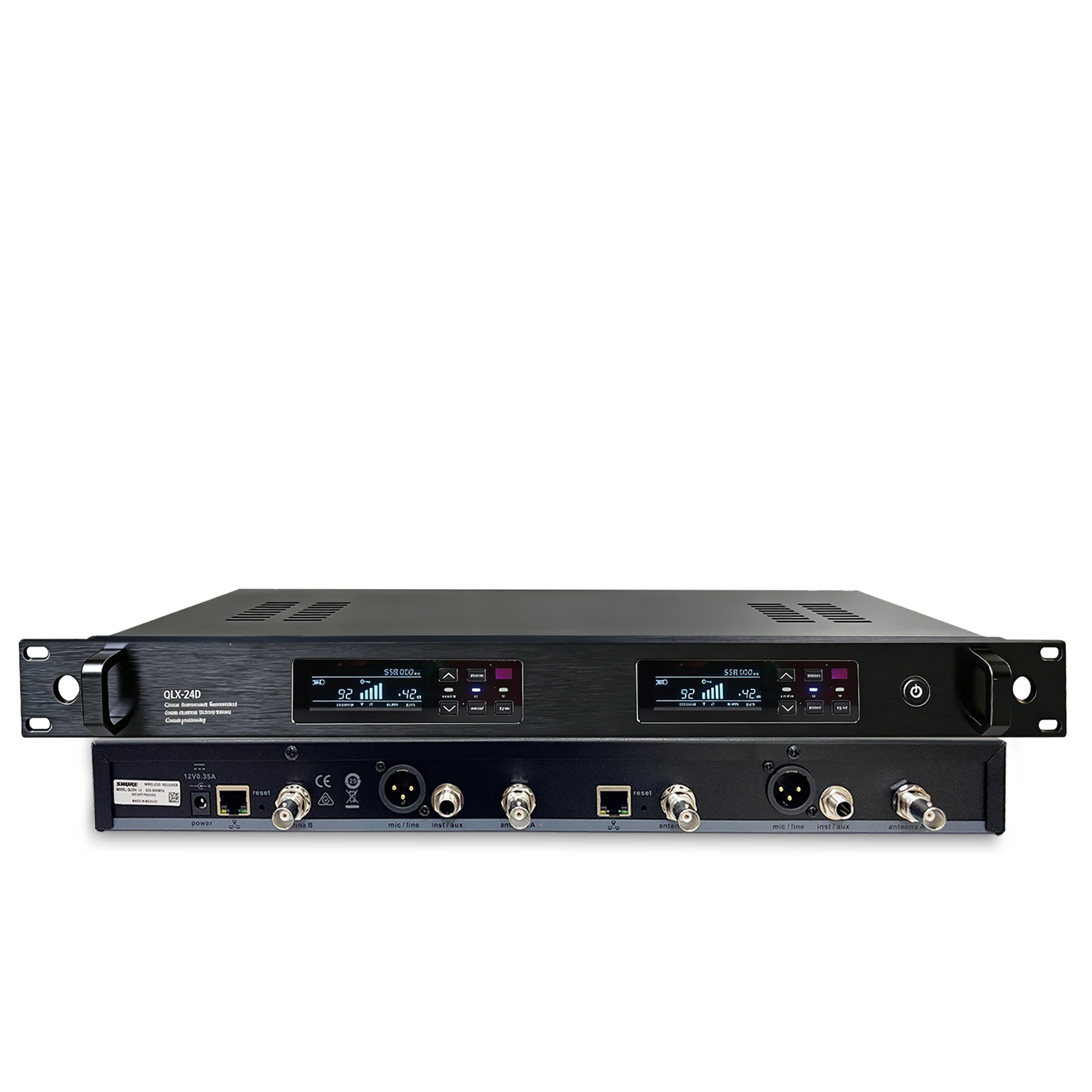Paulkitson QLX24D 전문 무대 무선 마이크 시스템 572-596/628-668/800-820MHz KTV 웨딩 파티용 핸드헬드 마이크