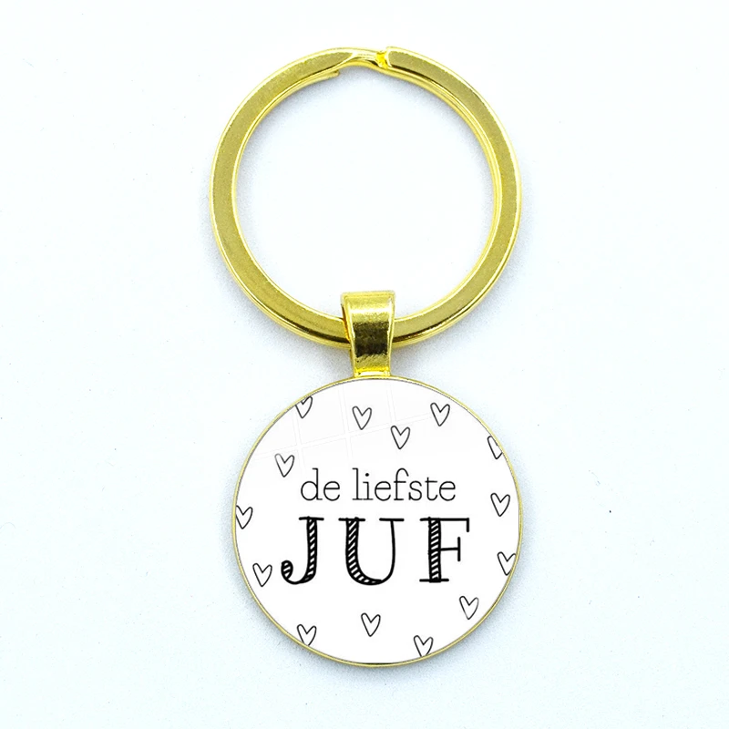 Llavero de cristal con diseño