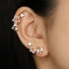 Boucles d'oreilles étoile Sring pour femmes, couleur argent, manchettes à Clip, sans Piercing, Kpop, bijoux à la mode, cadeaux, 1 pièce