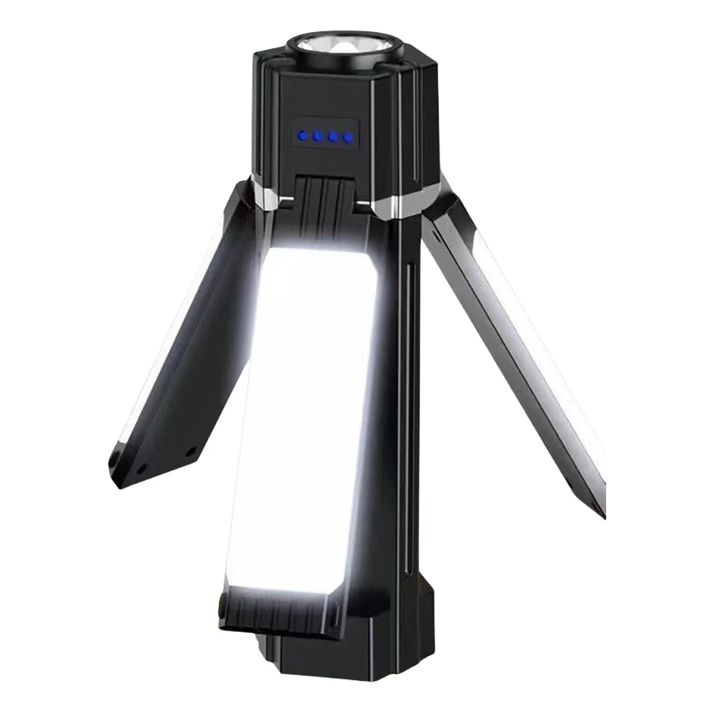 USB 충전식 다기능 접이식 LED 손전등, 접이식 토치 보조배터리, 행잉 텐트 램프, 5 가지 모드, 800LM, 1500mAh, 3000mAh