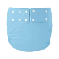AIO 1 Piece Set Of Ice Silk Lining Adult Diaper Pants, Washable, Waterproof, Anti-Side Leakage, Adjustable Diaper Pants 1
