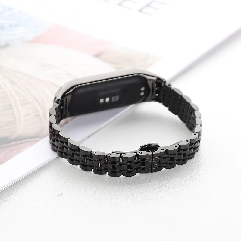 Metal Strap for Xiao Mi Band 8 7 6 5 4 Stainless Steel Bracelet Wristband for Miband 8 Smart Watch Replacement Miband 7 Correa
