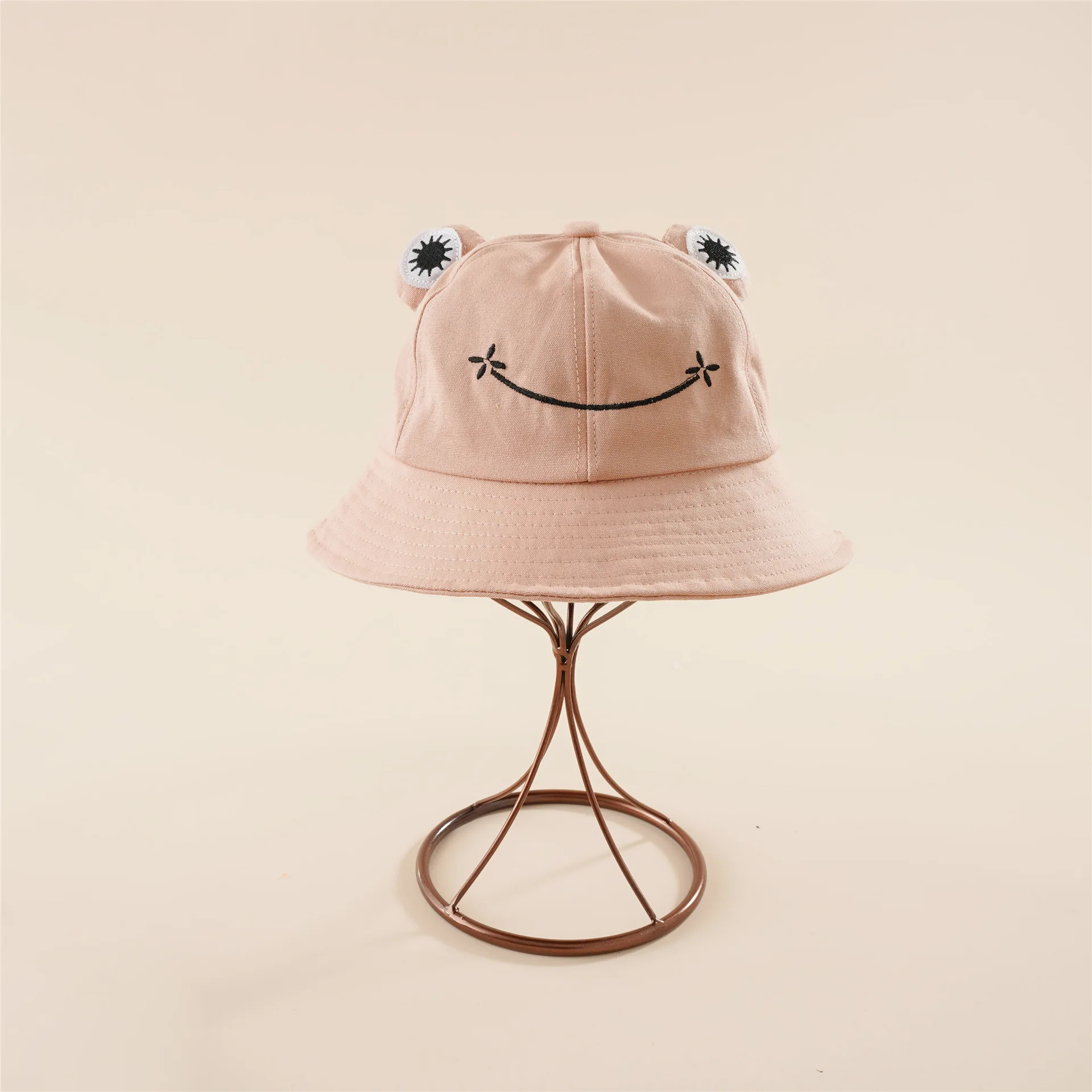 Parent-Kid Cartoon Frog Bucket Hat Panama Fishing Cap Cute Froggy