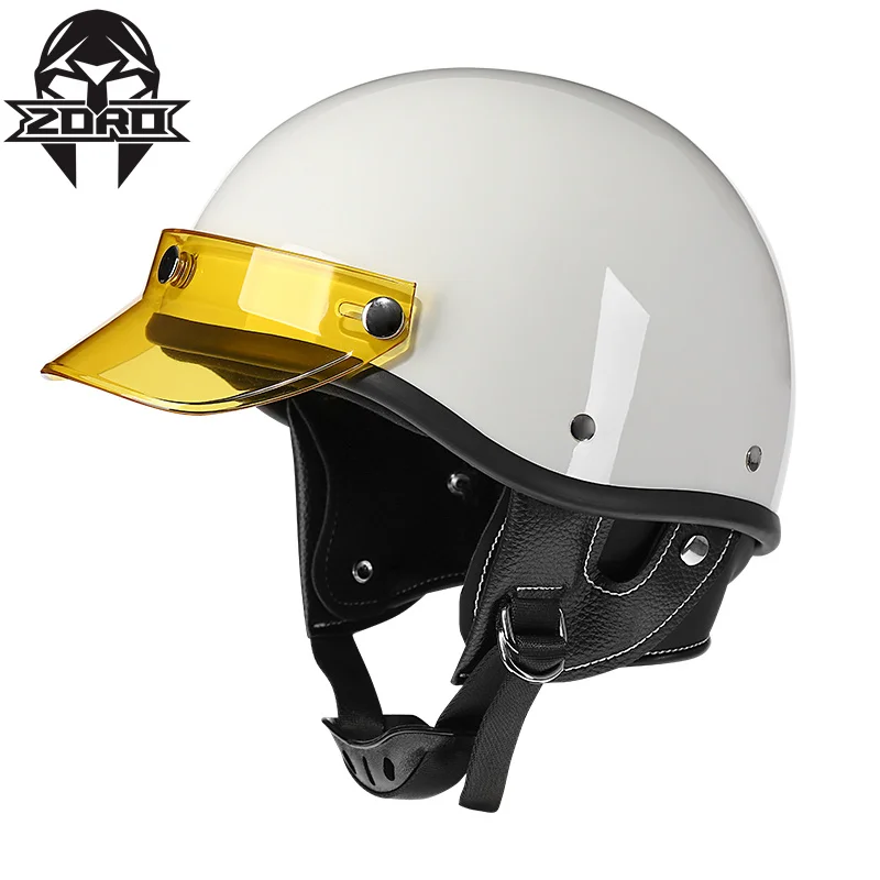 Moto Helmet Casco Scooter Bike Open Half Face Helmet Korea Retro  Helmet  Motorcycle Helmet  Scooter Vintage