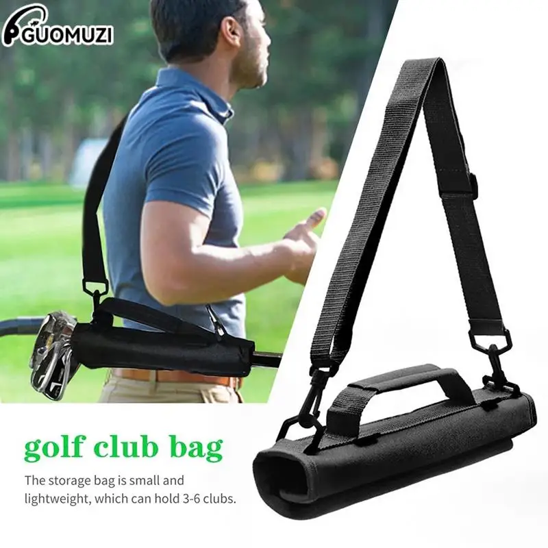 Mini Lightweight Nylon Golf Club Carrier Bag Carry Driving Range Travel