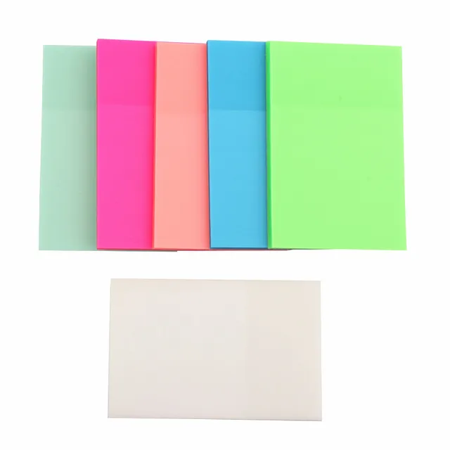 400 Pièces Notes Autocollantes Transparentes, Risvowo Couleur Notes  AdhéSives Notes, Réutilisables Sticky Notes de 6 Couleurs Vive, Gomettes  Autocollantes 75x75mm pour La RéUnion à Domicile Bureau : :  Fournitures de bureau