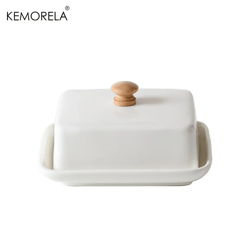 Elegant Ceramic Butter Dish with Sealable Lid