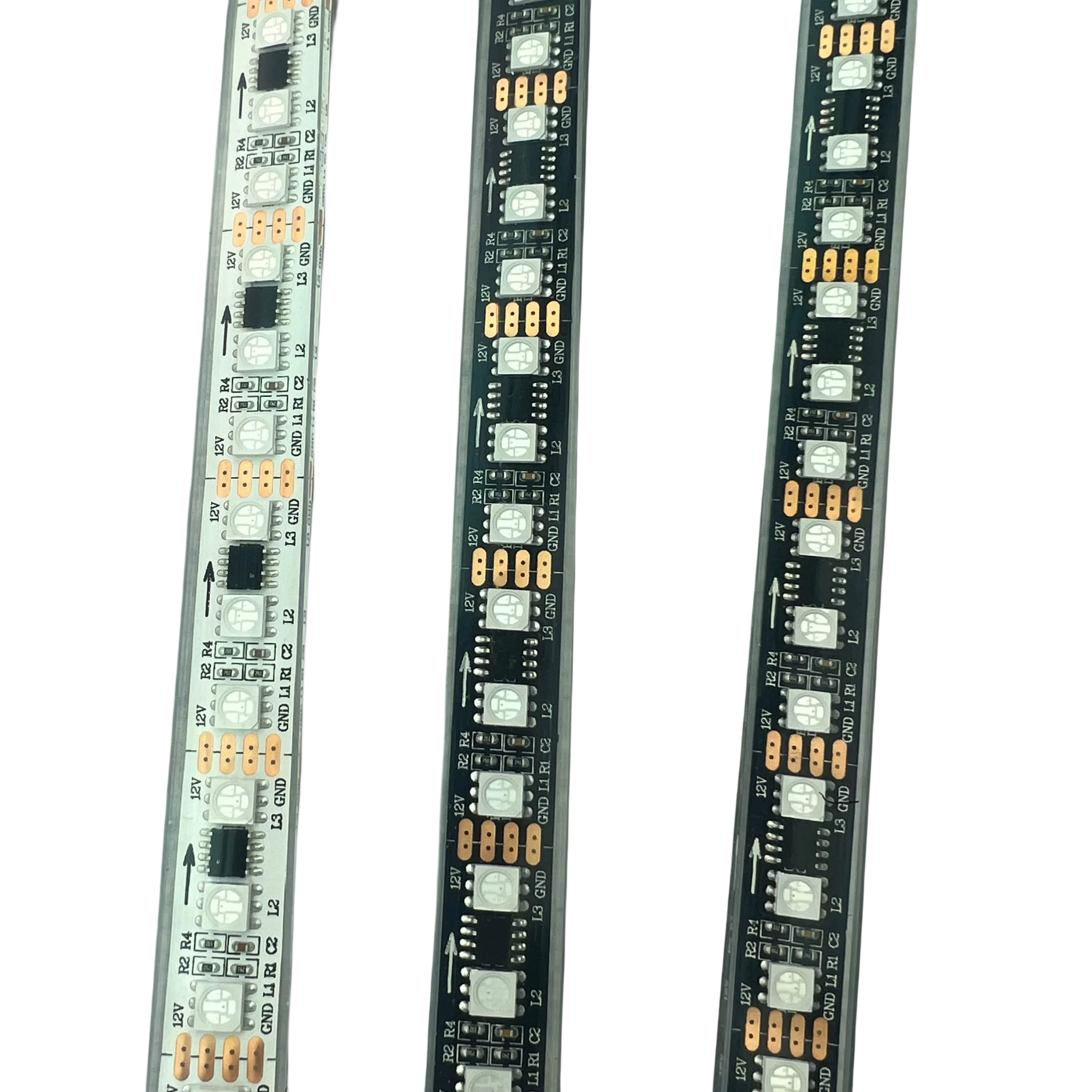 Bande de pixels num riques LED DC12V WS2818 96LED m 32pixels m largeur 