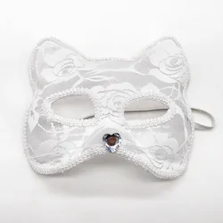 Elegant Lace Masquerade Eye Mask for Women - Halloween Cosplay Party Accessory (A)