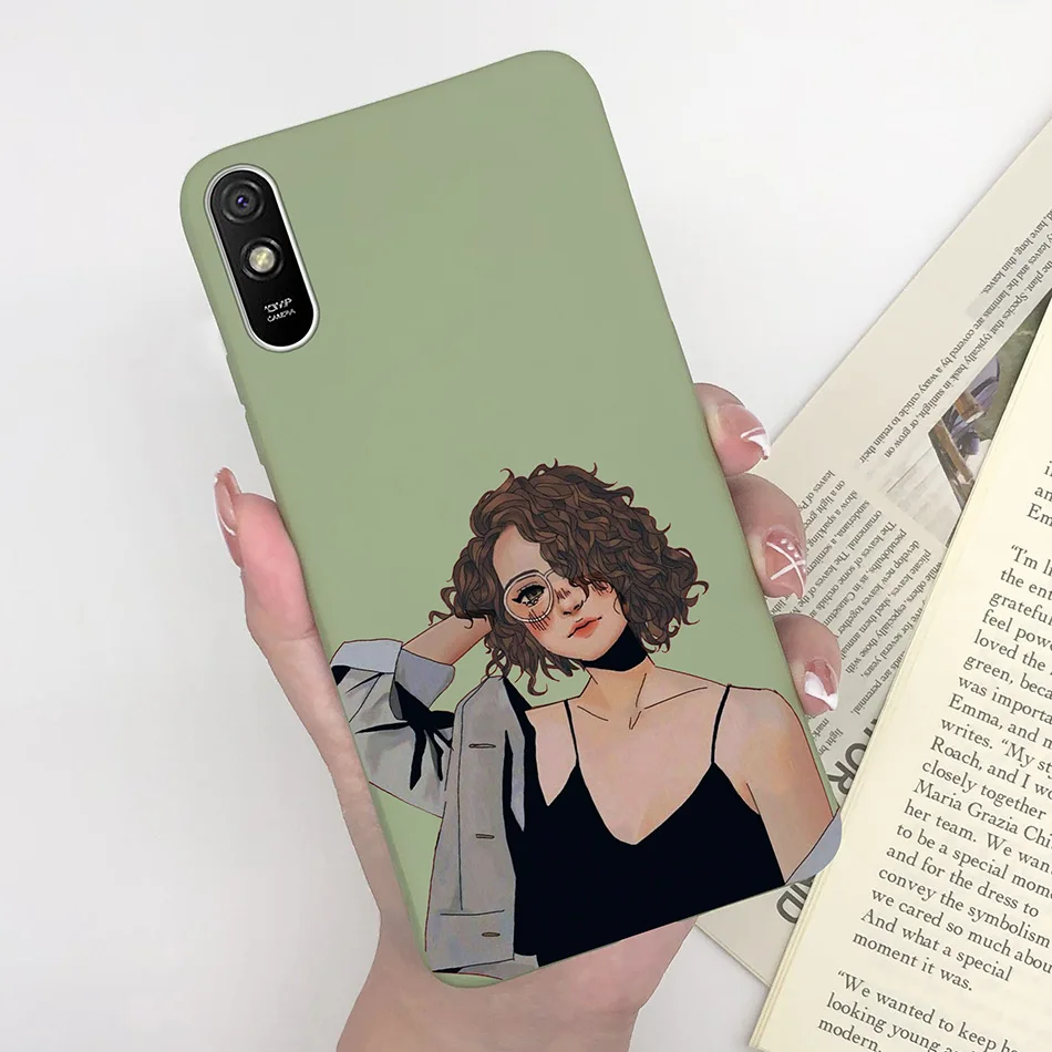 Fashionable Butterfly Heart Pattern Silicon Phone Cover for Xiaomi Redmi 9 Series