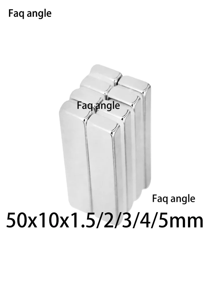 

Iman De Neodimio Magnet 50x10x1.5/2/3/4/5mm N52 Strong Square NdFeB Rare Earth Magneet Neodymium Magnets N42 Powerful Aimants