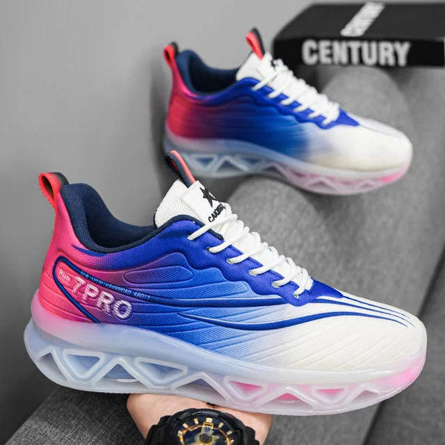 Men's Casual Sports Shoes, Spring & Fall Versatile Trendy Brand Lightweight Running Sneakers, Suitable for Daily Running and Training