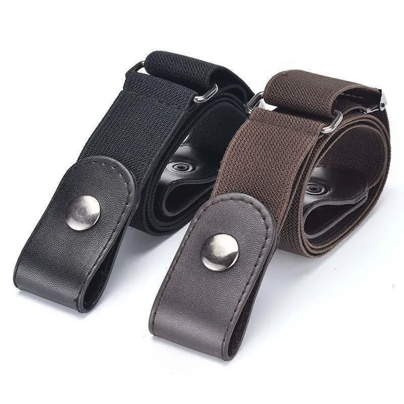 New Adjustable Stretch Elastic Waist Band Invisible Belt Buckle-Free Belts for Women Men Jean Pants Dress No Buckle Easy To Wear