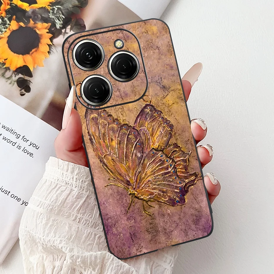 Stylish Painted Soft TPU Phone Case - For Tecno Spark 20 Series