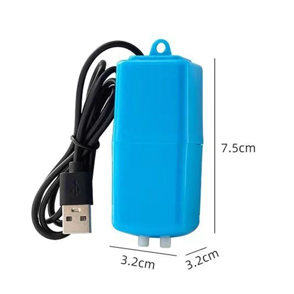 Mini Aquarium Air Pump Kit Oxygen Pump with Air Stone,Silent High Energy Efficient,USB Aquarium Filter, Fishing Tank Accessories 5