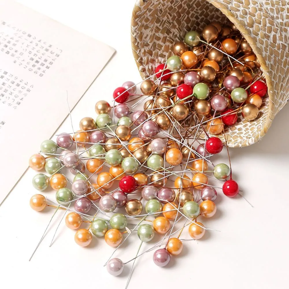 50 Stücke Weihnachtsdekoration Gold Rot Beere Weihnachtsbaum Ornamente für Wohnkultur Navidad Neujahr Geschenke 2026 Girlande DIY Zubehör – Detail 9