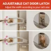 Cat Door Holder Latch Adjustable Dog Door Stopper Elastic Gate Lock Flex Latch Strap Keep Dog Out From Entering Pet Gate Supply 5