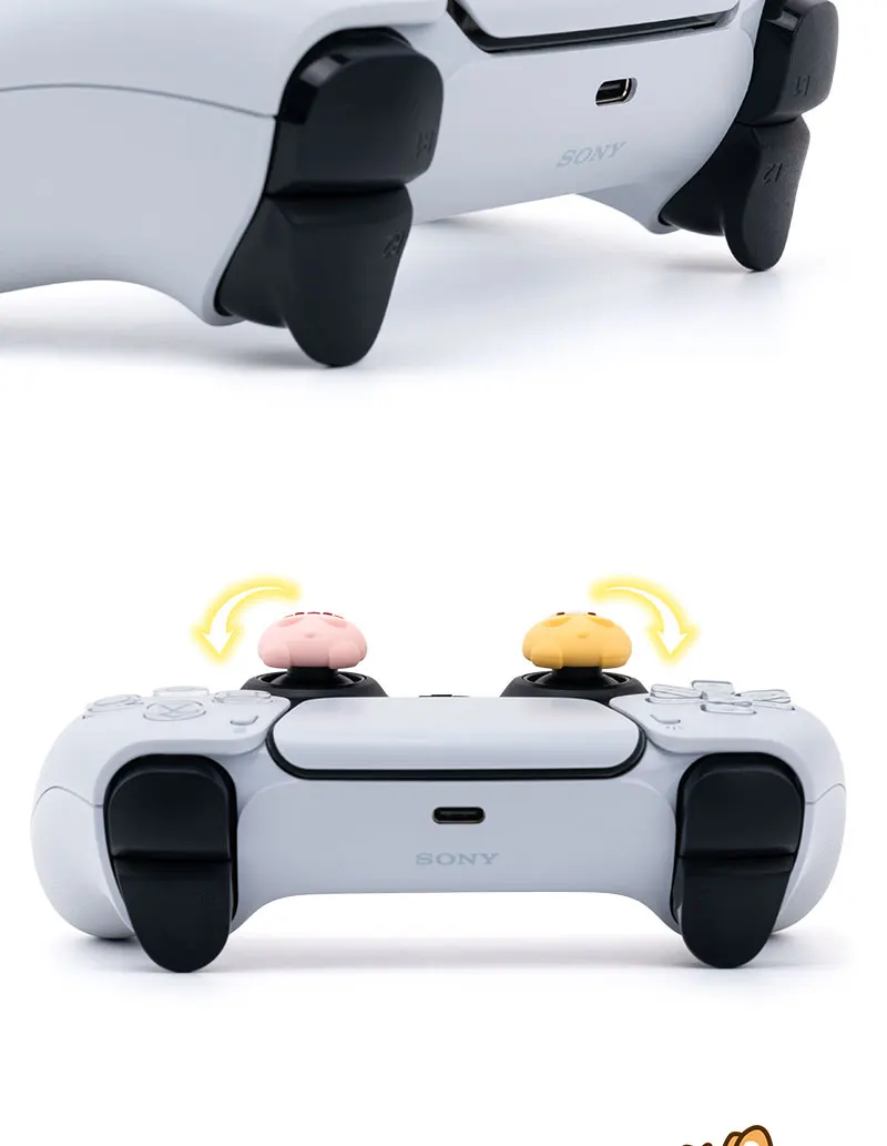 New Silicone Jon Con Thunb Grip Caps For PS4 PS5 Cute Dog Cat Joystick Caps For NS Pro Cover Analog Thumb Stick Grips