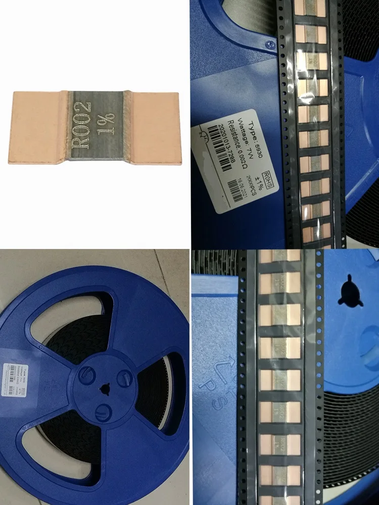 5PCS Precision Manganese-Copper Patch Milliohm Resistor 2512 3920 5930 R001 2mR4m&Omega; Sampling Shunt resistor