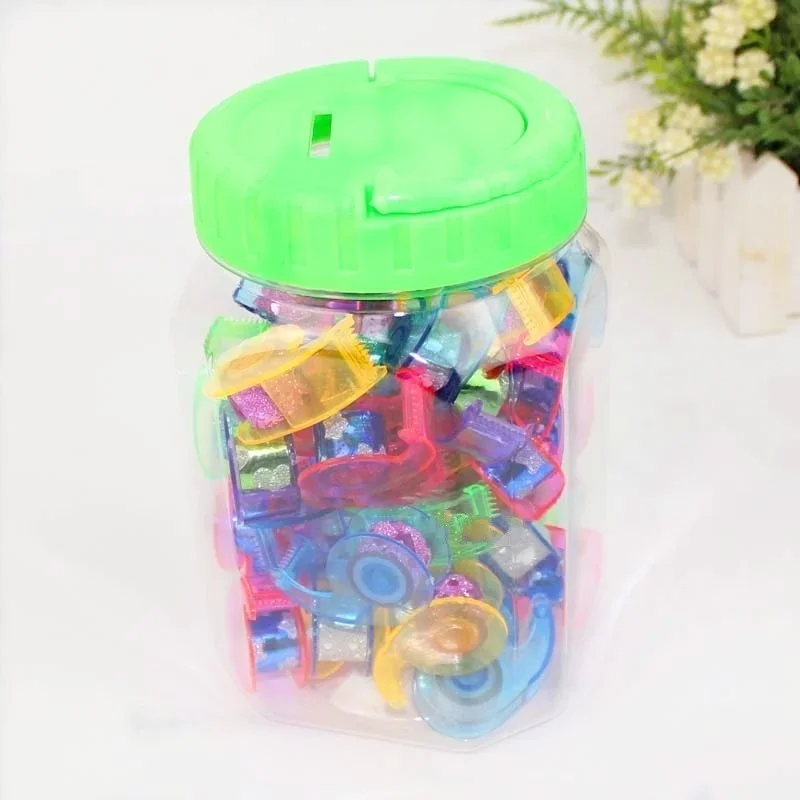 2 Pcs Mini Tape Dispenser 1cm  Dispensing Gold Glitter Tape Color Glitter Tape  Device Cartoon Packing Machine Office