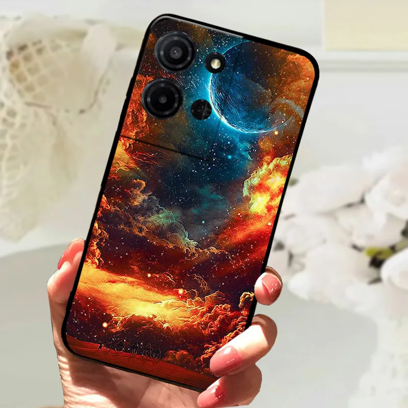 Marble Printed Shockproof TPU Matte Phone Case - Soft Protective Back Bumper Cover