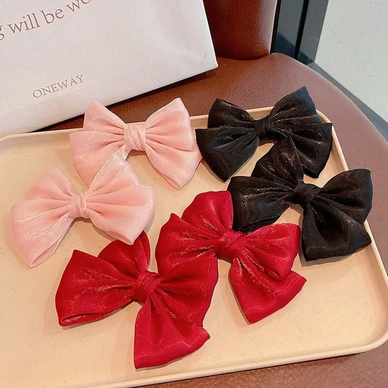 2 Piece Bow Hair Clip Elegant Flower Hair Clips For Kids Ladies Set Hairpin Hair Accessories Korean Style Bair Accessories 5
