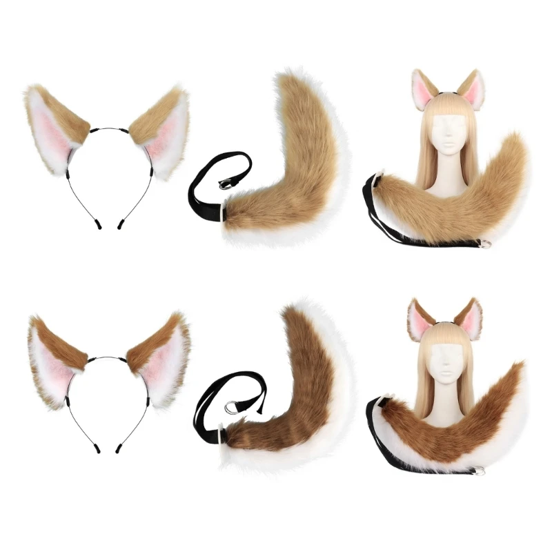 Queue De Loup En Fausse Fourrure – Accessoire Cosplay, Halloween, Déguisement – Longueur 70 Cm, Ceinture Ajustable