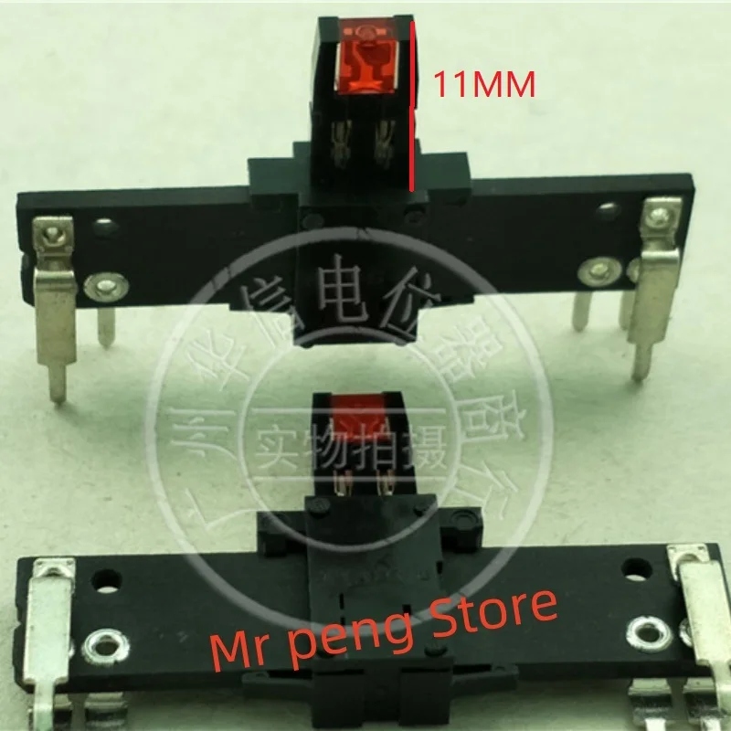 

2pcs for ALPS RS206114L000C 4 cm single potentiometer B100K handle 11MM with light with center point 6 pins