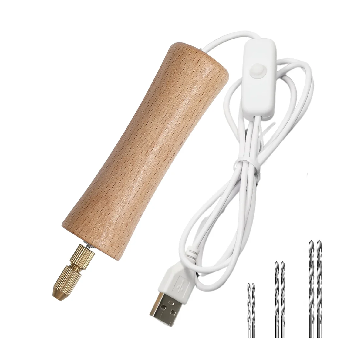 

Electric Resin Drill Set Premium Wooden Body Hand Resin Jewelry Drill for Jewelry Making, Resin Art, Drilling Jewelry