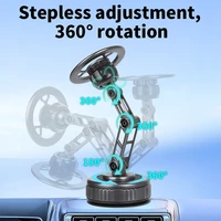 Car Phone Holder With Vacuum Magnetic Suction Cup Foldable Adjustable Arm Phone Stand 360° Rotatable Navigation GPS For Bathroom - Image 4