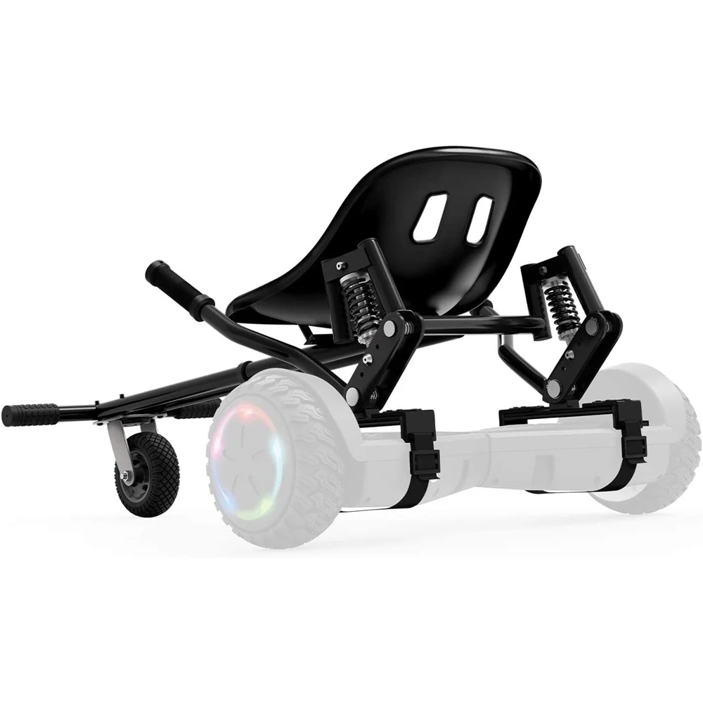 Universal Hoverboard Attachment-Converts Hoverboard to Sit Down Electric Go Kart with Rear Suspension for Off Road Riding