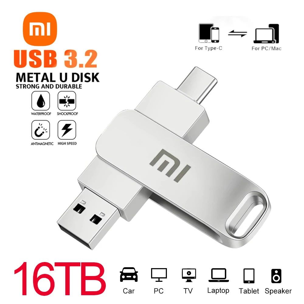 Xiaomi Type C USB Flash Drives 2TB Pendrive USB Interface