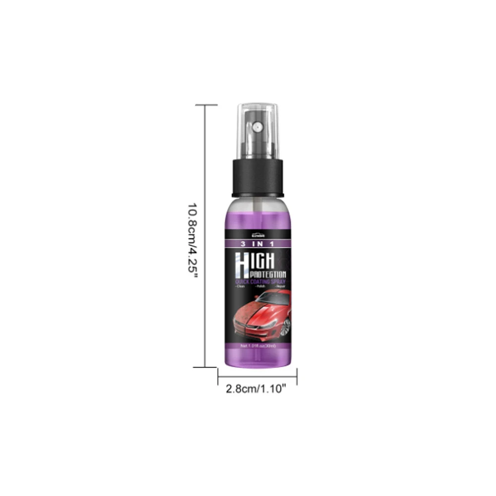 3 In 1 Quick Coating Spray High Protective Exterior Restorer Shield Coating Fast Paint Repair Supplies