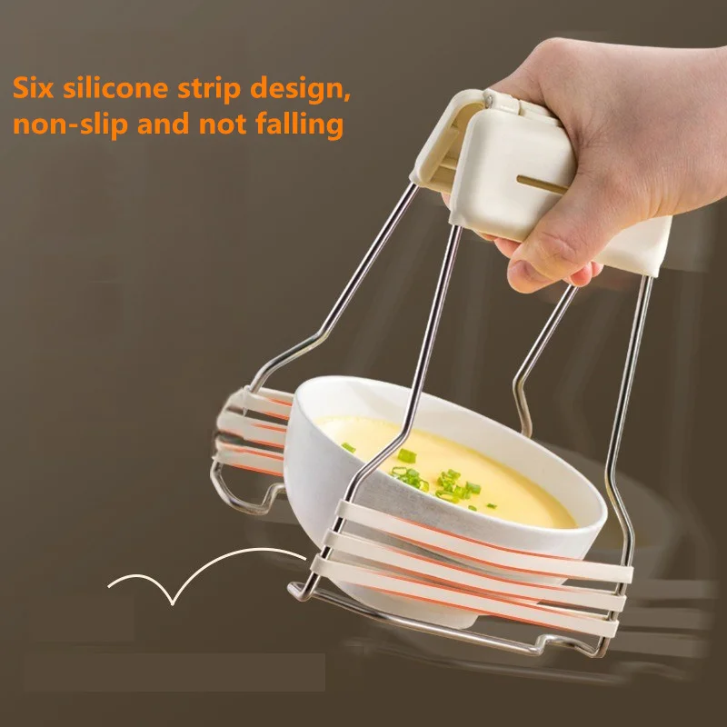 

Anti-scalding Clip Dish Clamp Steamer Gripper Silicone Gloves Microwave Oven Tray Non-Slip Pan Gripper Clip Kitchen Accessories