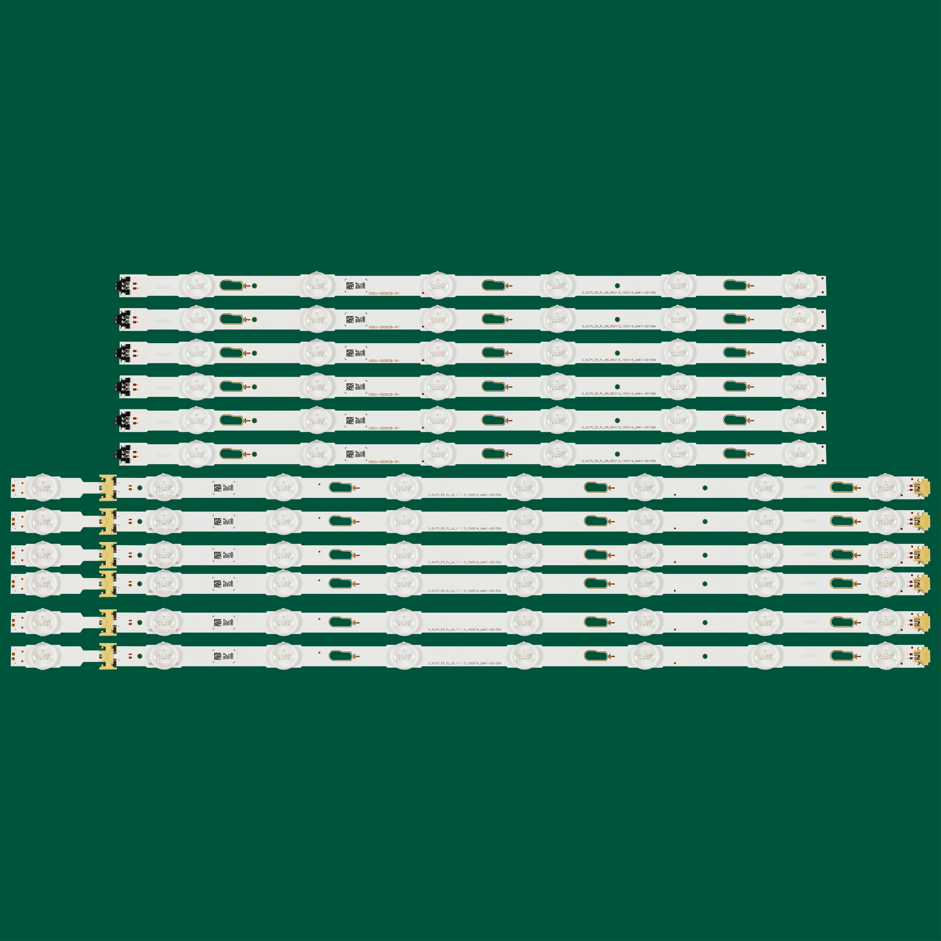 Kit 12 Pcs Faixa de Luz de Fundo Led para Samsung Ueue55ku6000k Tamanhos Grandes Novo