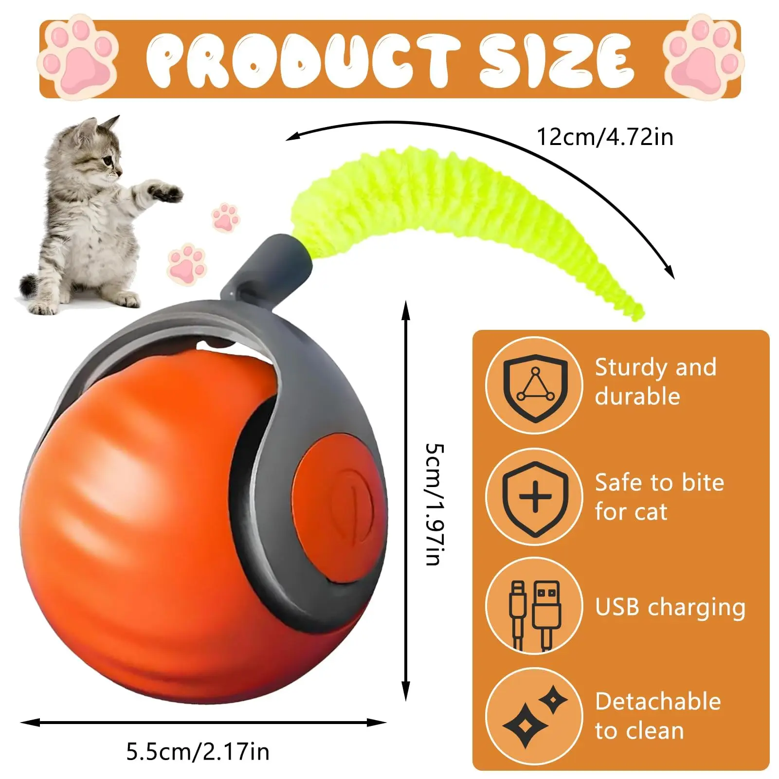 Interactive Cat Ball Toy 2