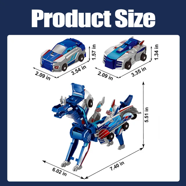 Ultimate Unicorn Car Toy 2 In 1 Creative Car Transforms Into Unicorn Robot Toy Inertial Sliding Racing Car Model Impact Deformed 6