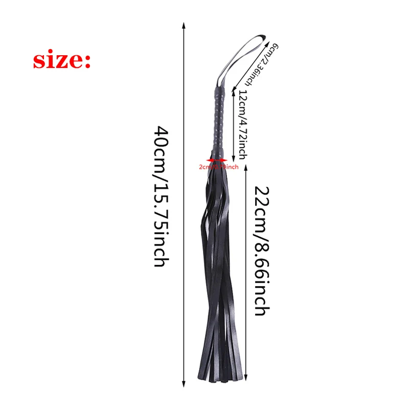 Horse Riding Whip Anti Slippery PU Leather Handle