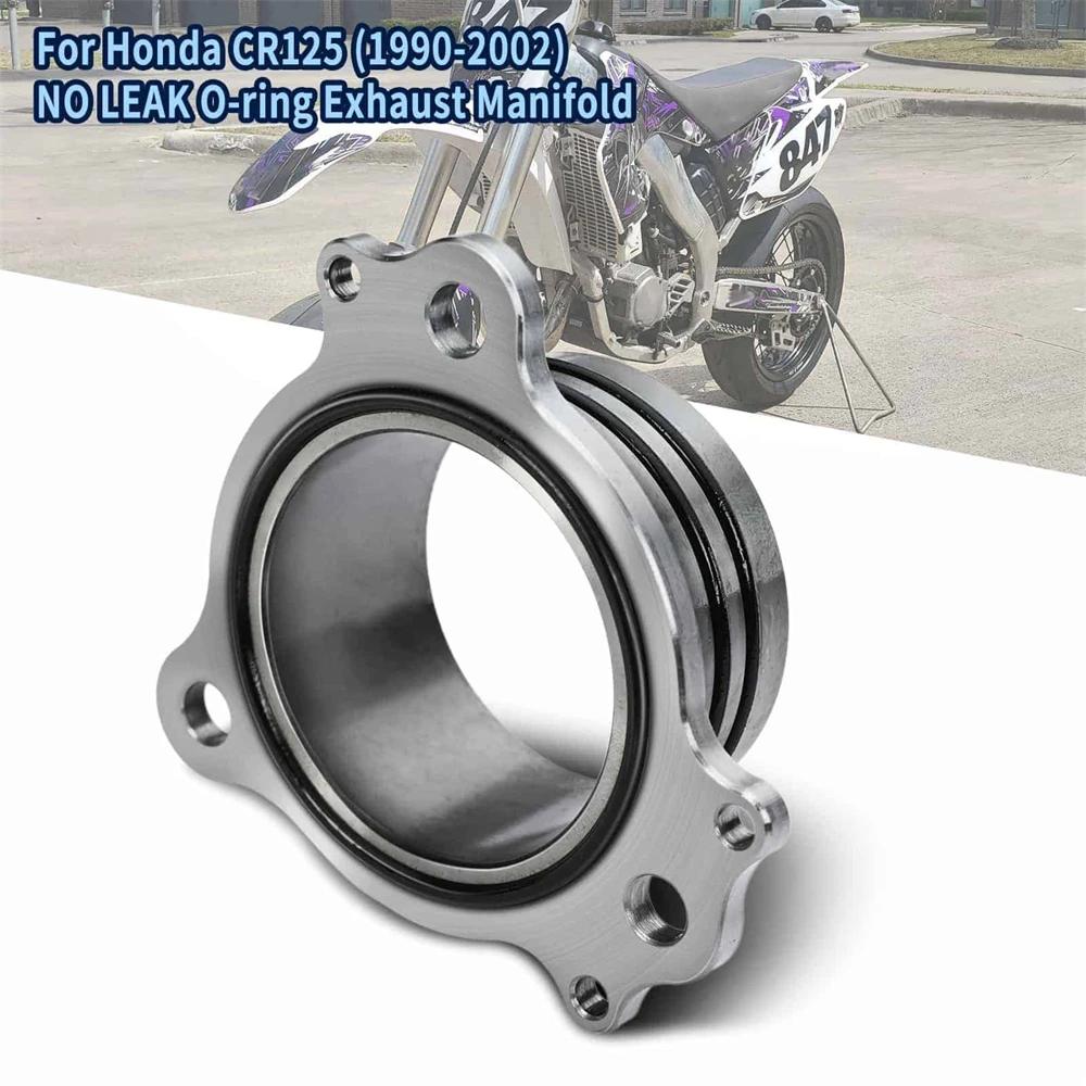 Coletor de escape Flange e Non-Leak O-Ring Rebuild Kit para Honda CR125 1990-2002, Motocicletas Peças de reposição, Hot Sale Acessórios