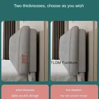 Backrest Soft Bag Bed Headboards for Hotel Headboards American Flannel Cloth Skin-Friendly Light Luxury Household Bed Headboards 4