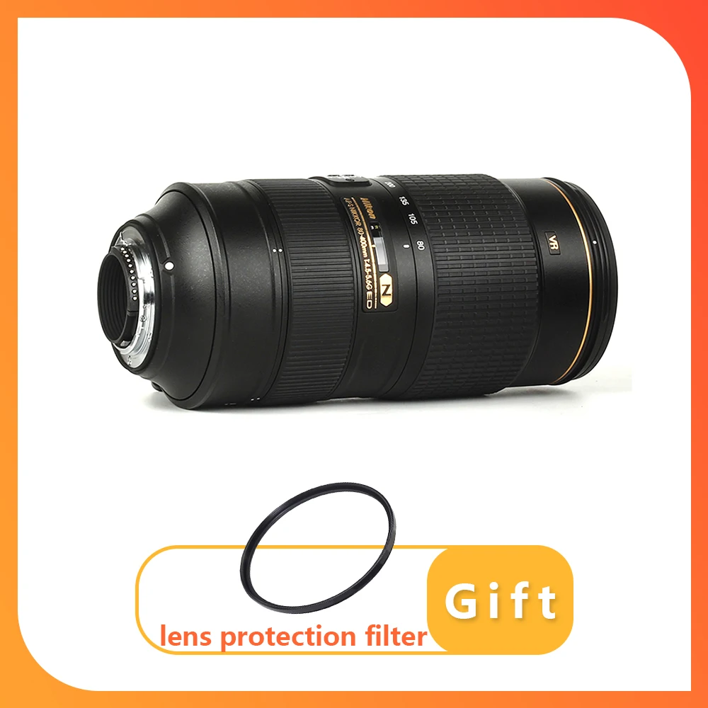 Obiettivo Nikon Af-S Nikkor 80-400Mm F/4.5-5.6G Ed Vr Per Fotocamere Reflex Nikon