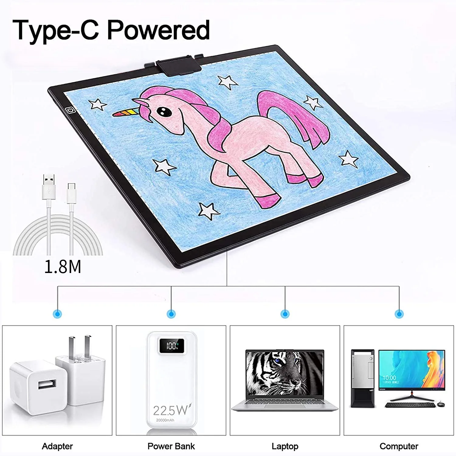 A3 Light Box Drawing Light Pad Tracing Light Box with Stand, Rechargeable LED  Light Pad for Diamond Painting Sketching - AliExpress