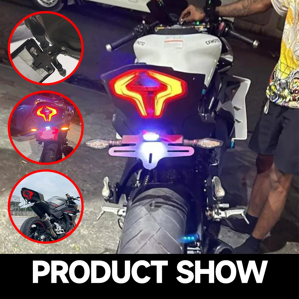 CFMOTO 450SR 450SS 450NK 2023-2025 450SR 450SS 450NK 오토바이 액세서리 번호판 프레임 라이트 테일 펜더 제거기